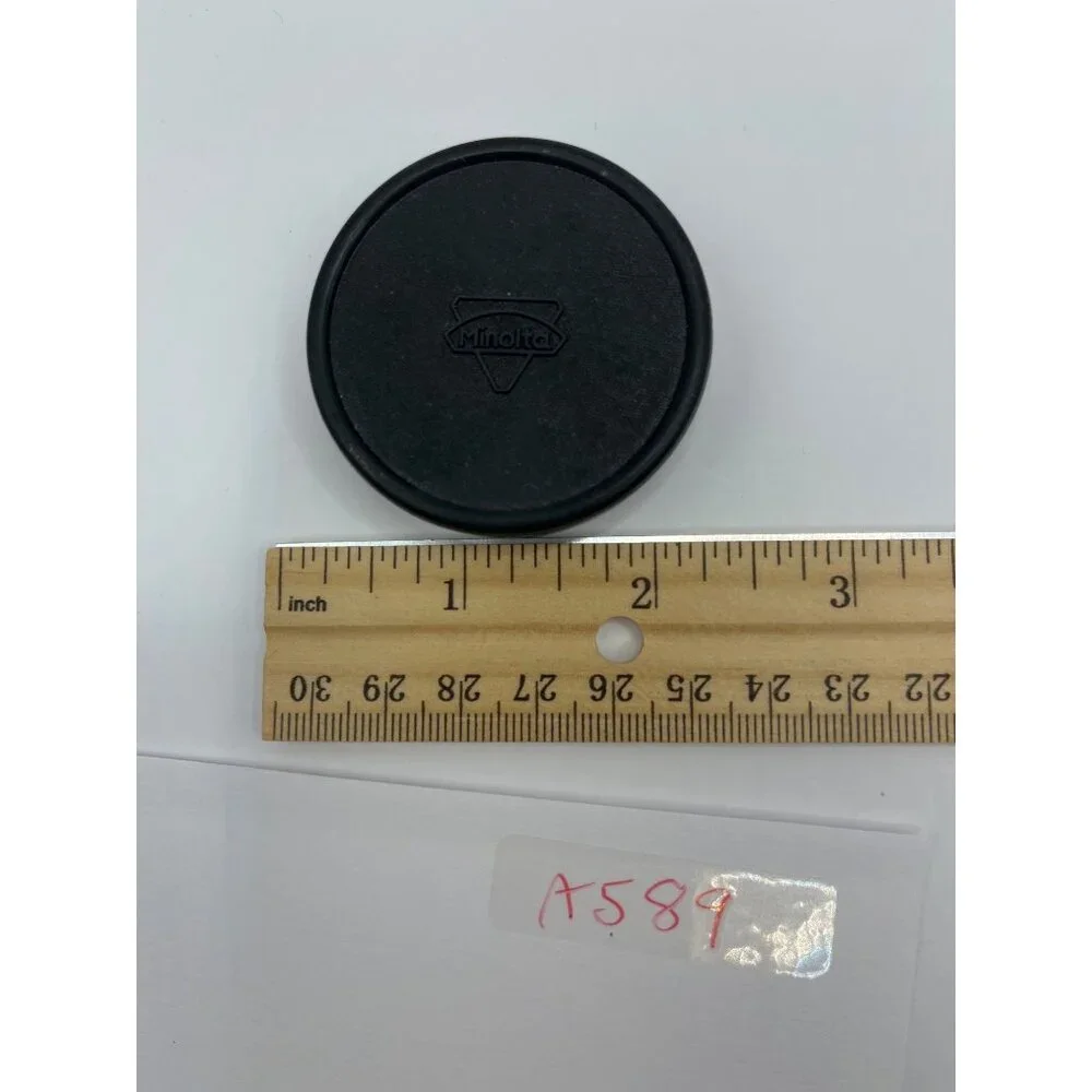 Minolta Vintage Lens Cap 49mm Black Photography Equipment Accessory A589